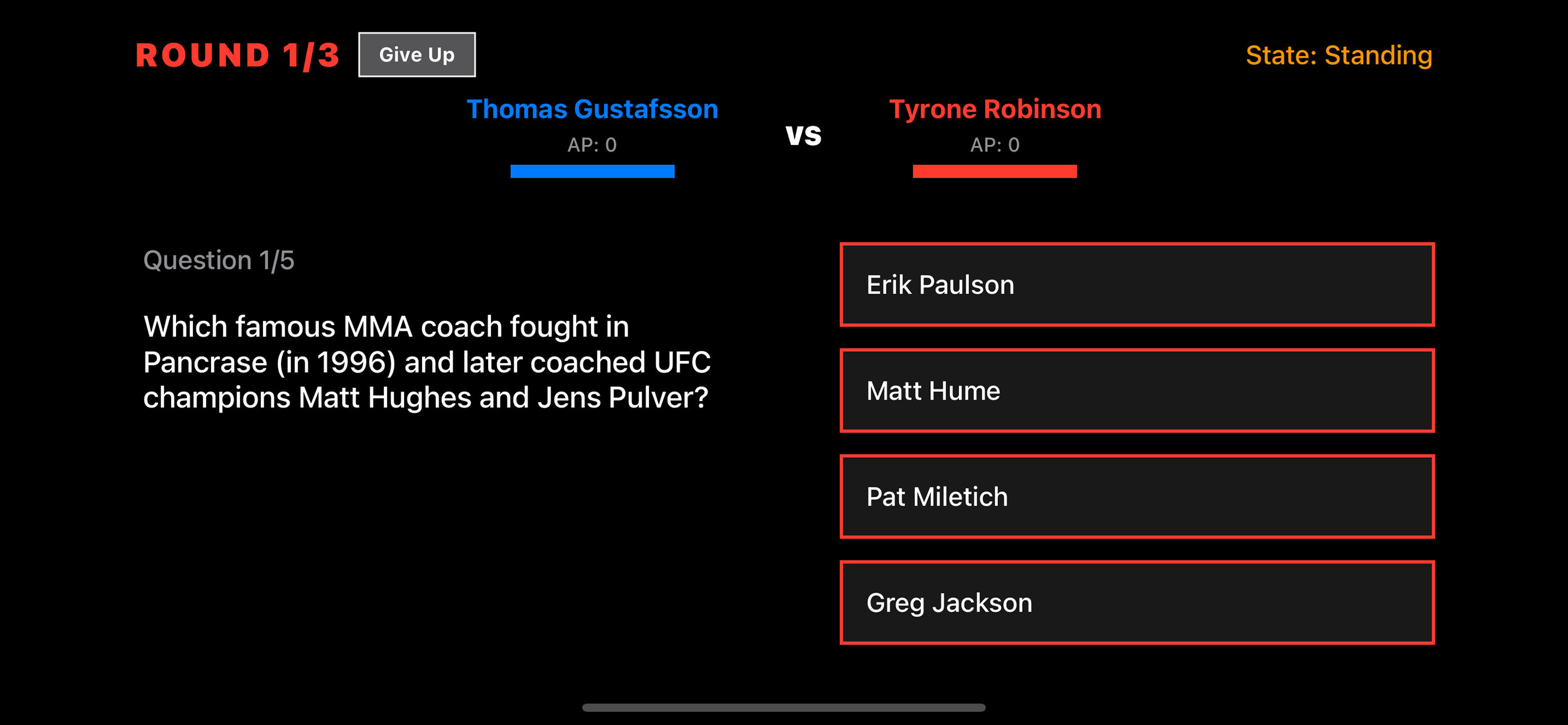 MMA Trivia Screenshot 5